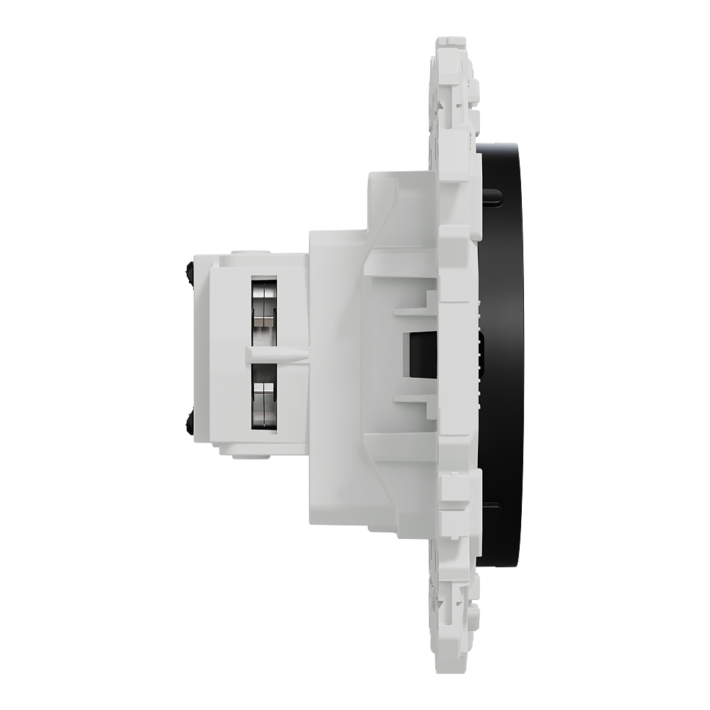 Odace prise 2P+T rénovation noir